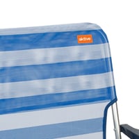 Scaun de plajă pliabil din aluminiu AKTIVE 53950, cu model în dungi, 40x56x70 cm 7
