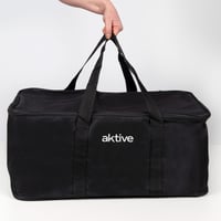 Aktive 63004 prenosný gril na drevené uhlie, nabíjateľný, na batérie, bezdymový, čierny, 45x28x19 cm, ochrana proti odkvapkávaniu, s taškou, na terasu a balkón 8