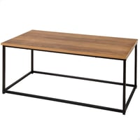 Masă laterală AKTIVE Max Home 90x48x40 cm, aspect stejar, cu cadru metalic negru 1