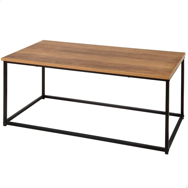 Masă laterală AKTIVE Max Home 90x48x40 cm, aspect stejar, cu cadru metalic negru