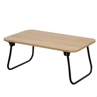 Skladací stolík AKTIVE Max Home, 53 x 30 x 22 cm, drevo a oceľ, podnos do postele, na notebook, na pohovku, príručný stolík, prenosný, industriálny štýl 1