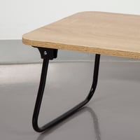 Skladací stolík AKTIVE Max Home, 53 x 30 x 22 cm, drevo a oceľ, podnos do postele, na notebook, na pohovku, príručný stolík, prenosný, industriálny štýl 6