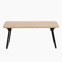Skladací stolík AKTIVE Max Home, 53 x 30 x 22 cm, drevo a oceľ, podnos do postele, na notebook, na pohovku, príručný stolík, prenosný, industriálny štýl 7