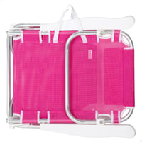 Scaun de plajă pliabil AKTIVE, 5 poziții, textilenă și aluminiu, fucsia, 48x46x84 cm, capacitate 110 kg, cu mâner pentru transport 7