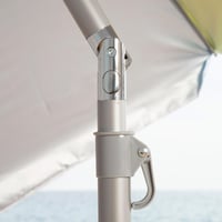 Plážový slnečník AKTIVE 220 cm, 8 sklolaminátových rebier, hliníková tyč 28/32 mm, UV50+ ochrana, naklápací mechanizmus, vetrací otvor, s prenosnou taškou 8
