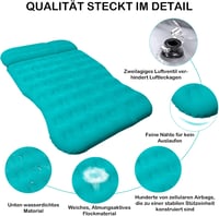 AKUDY autós matrac, vastagított légmatrac autóhoz, csomagtartóba és hátsó ülésre, teljes szett - Blue, Doppel 5