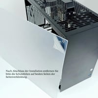 ALAMENGDA V500 Mini počítačová skriňa M-ATX/ITX, priehľadný akrylový bočný panel, rukoväť, podpora GPU 320 mm, čierna 2