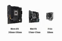 ALAMENGDA V500 Mini počítačová skriňa M-ATX/ITX, priehľadný akrylový bočný panel, rukoväť, podpora GPU 320 mm, čierna 5