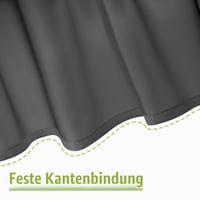 Alaoo Voile Záclona 2 ks Priesvitná svetlopriepustná polyesterová dekoratívna okenná záclona do obývačky spálne 142x200 cm čierna 4