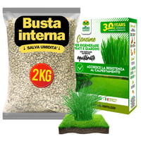 Îngrășământ pentru gazon Albagarden 2 kg - Îngrășământ granulat pentru gazon și semințe de iarbă - Hrană pentru toate tipurile de iarbă, peluze și gazon rulou 1