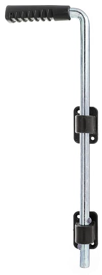 Zăvor de pardoseală Alberts 207021, galvanizat, cu mâner și șurub de ghidare negru - diametru bolț 16 mm, lungime 400 mm, distanță bolț-poartă 40 mm 1