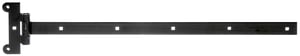 Alberts 308872 Križna šarka s zakovicom, crni lakirani premaz, 591x30 mm, ploča 121x51 mm, spojnica