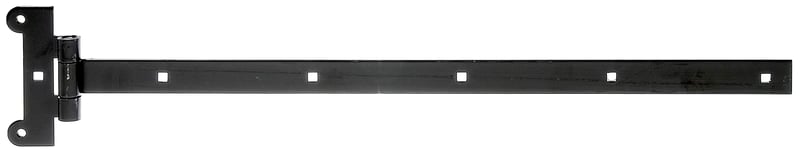 Alberts 308872 Križna šarka s zakovicom, crni lakirani premaz, 591x30 mm, ploča 121x51 mm, spojnica