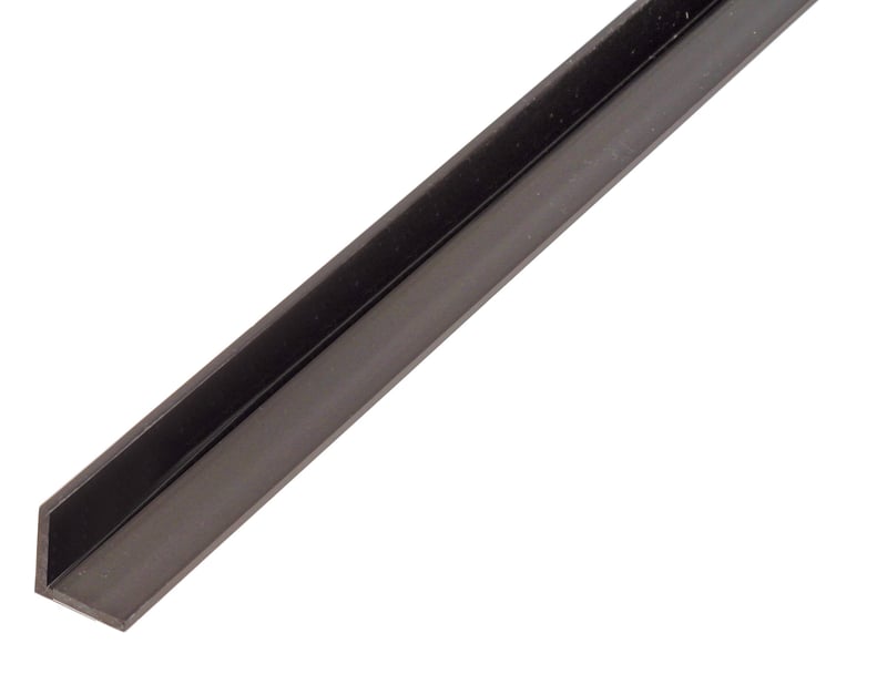 Alberts 479015 Szögprofil Műanyag Fekete 1000 x 15 x 15 mm Beltéri és Kültéri Sarokprofil