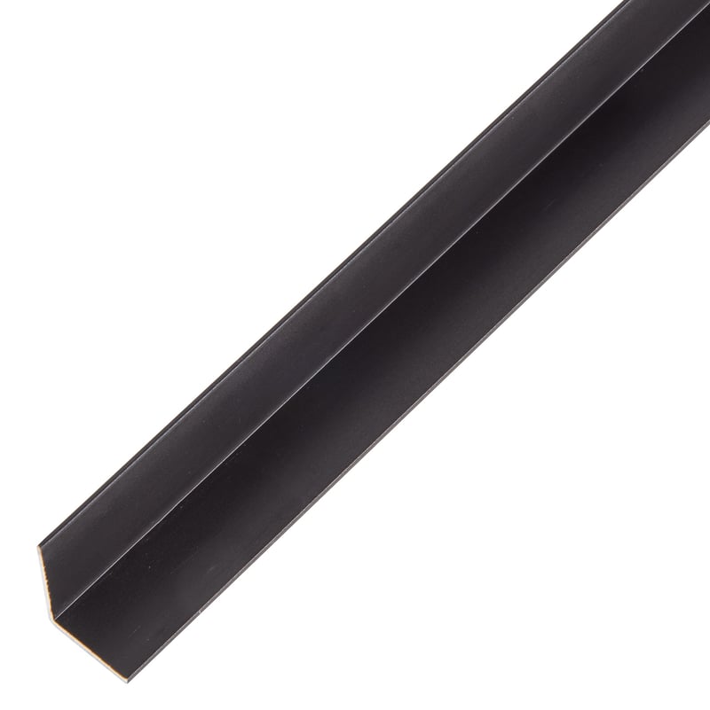 Profil unghiular Alberts 488291 | Aluminiu, eloxat negru | 1000 x 15 x 15 mm