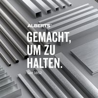 Prechodový profil Alberts z hliníka s dvoma drážkami, strieborný elox, 900 x 25 mm 3