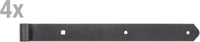 Alberts Duravis® Zsanér Egyenes Fekete 13mm 400x40mm 4db 2