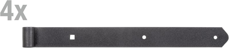 Alberts Duravis® Zsanér Egyenes Fekete 13mm 400x40mm 4db