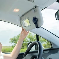 Albumory Ooono Co-Driver No1 autós napellenző tartó kamera rögzítő konzol fekete, napellenző klipszes tartó 5