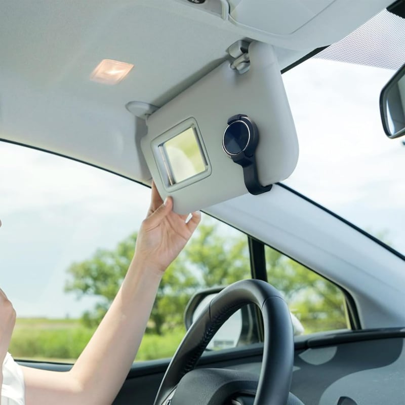 Albumory Ooono Co-Driver No1 autós napellenző tartó kamera rögzítő konzol fekete, napellenző klipszes tartó