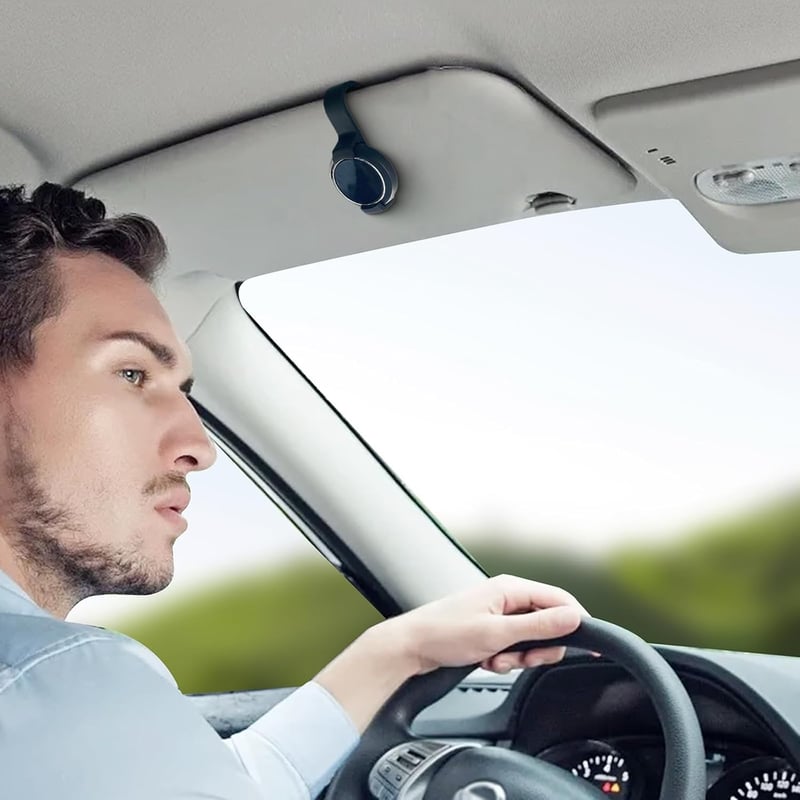 Albumory Ooono Co-Driver No1 autós napellenző tartó kamera rögzítő konzol fekete, napellenző klipszes tartó