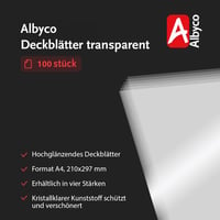 Albyco A4 átlátszó PVC borítófólia 0,18 mm fényes - 100 db 4