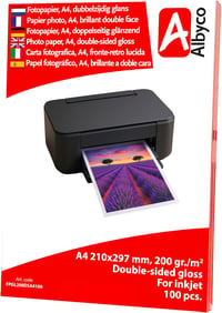 Albyco fényes tintasugaras fotópapír A4 200 g/m² kétoldalas - 100 lap 1