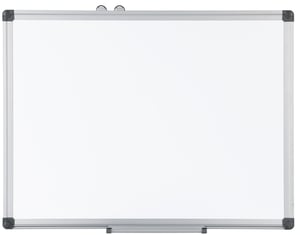 Albyco bijela ploča 60x90 cm, piši-briši, s aluminijskim okvirom, početni set — udubljen okvir (stanje: vidi 2. sliku)