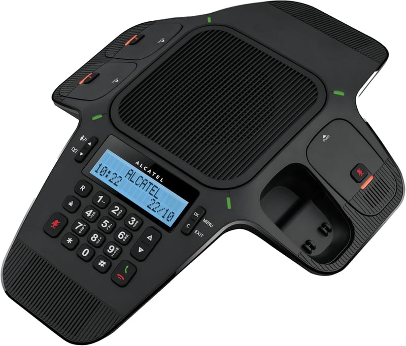 Alcatel Conference 1800 konferenciacsalád 4 DECT mikrofonnal és teljes duplexes hangspeakerrel