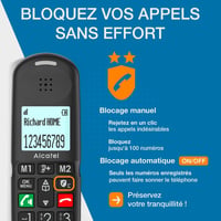 Alcatel DECT XL685 Duo vezeték nélküli telefon 4