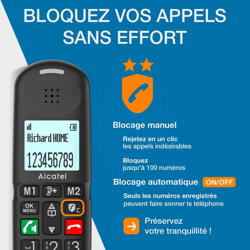 Alcatel DECT XL685 Duo vezeték nélküli telefon