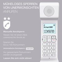Alcatel ePure Iconic DECT vezeték nélküli telefon fehér vintage design 4