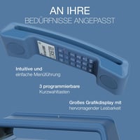 Alcatel ePure Iconic DECT vezeték nélküli telefon kék, nagy kijelzővel és hívásblokkolással - blue, Without answering machine 3