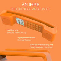 Alcatel ePure Iconic DECT vezeték nélküli telefon, retro design, nagy kijelző, narancssárga - orange, Without answering machine 4