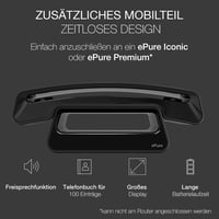 Telefon suplimentar DECT Alcatel ePure pentru stația de bază ePure Premium și Iconic - Instalare ușoară - Negru 2