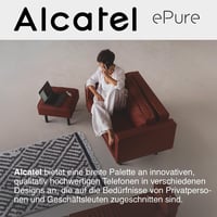 Telefon suplimentar DECT Alcatel ePure pentru stația de bază ePure Premium și Iconic - Instalare ușoară - Negru 6