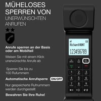 Telefon suplimentar DECT Alcatel ePure pentru stația de bază ePure Premium și Iconic - Instalare ușoară - Negru 4