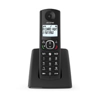 Telefon fix fără fir Alcatel F530 DECT - Ecran mare iluminat - Hands-free - Blocare apeluri - 2 butoane de apelare rapidă - Negru 1