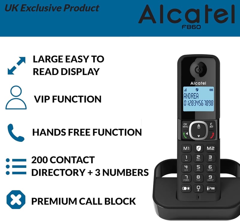 Alcatel F860 Duo vezetékes telefon