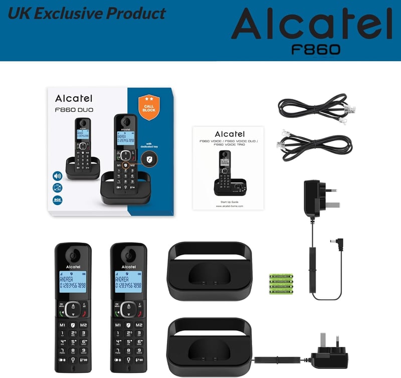 Alcatel F860 Duo vezetékes telefon