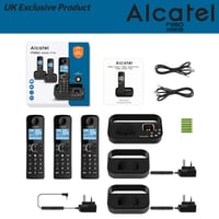 Telefon fără fir DECT Alcatel F860 Trio cu blocare apeluri și robot telefonic 6