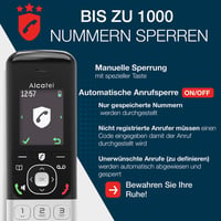 Bezdrôtový telefón Alcatel FX990 Voice Trio DECT so záznamníkom 50 minút – farebný displej – hlasitý odposluch – blokovanie hovorov – VIP zvonenie 4