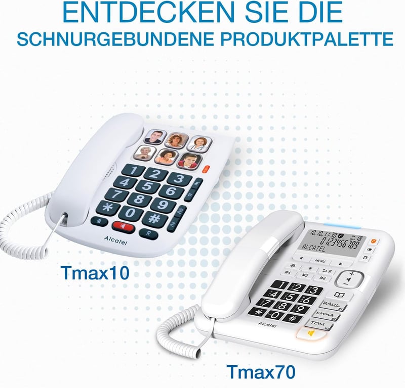 Alcatel Max 10 Vezetékes Telefon Időseknek Fehér - Simply old version