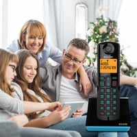 Bezdrôtový telefón Alcatel S280 Duo modrý, hands-free hovory, telefónny zoznam na 50 mien, s funkciou blokovania hovorov 5