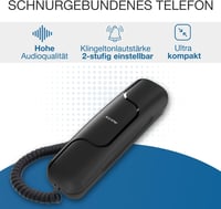 Telefon fix de birou Alcatel T06 - negru 2