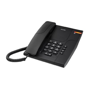 Alcatel Temporis 180 PRO žičani uredski telefon - crni - tipka za isključivanje mikrofona, kontrola glasnoće, ponovno biranje, mogućnost montaže na zid i stol