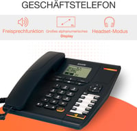 Alcatel Temporis 880 Analog/DECT telefon hívóazonosítóval fekete 2