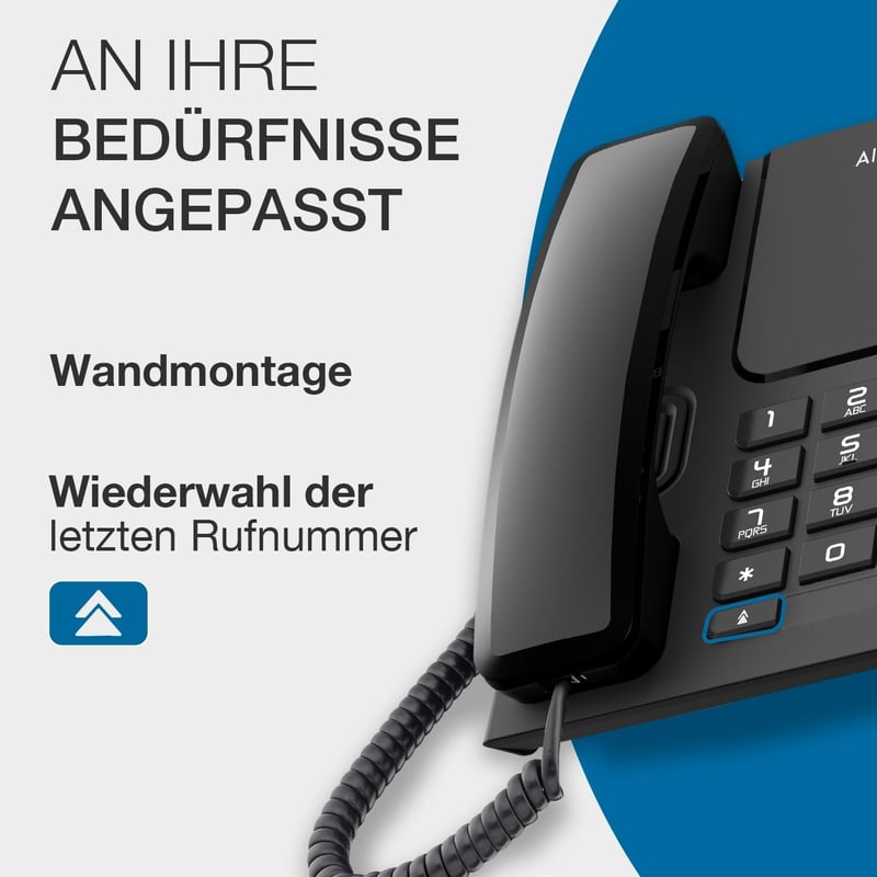 Alcatel Temporis T26 vezetékes telefon fekete