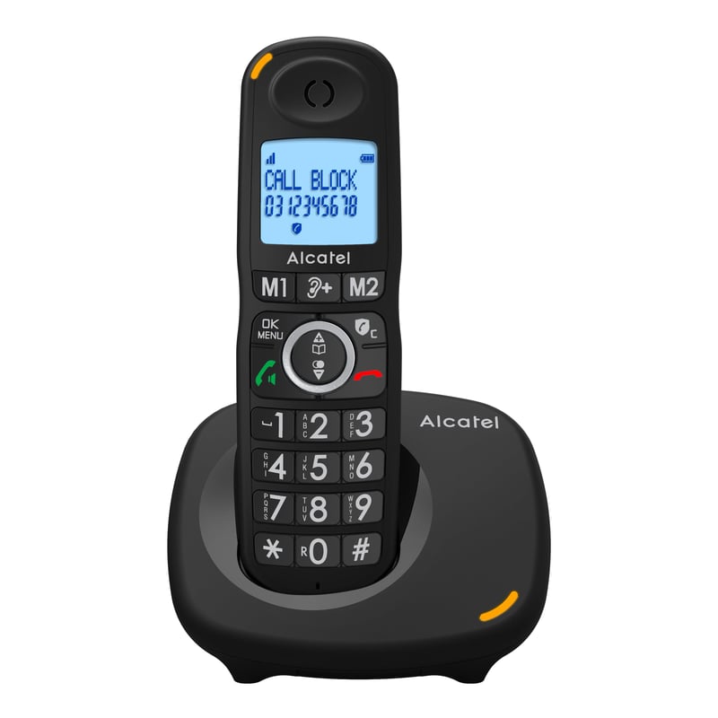 Alcatel XL595 B Bežični telefon s velikim tipkama i zaslonom