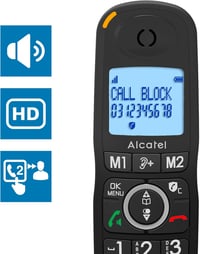 Alcatel XL595 B Vezeték nélküli telefon nagy gombokkal és kijelzővel - xl, SOLO/WITHOUT REPONDER 3